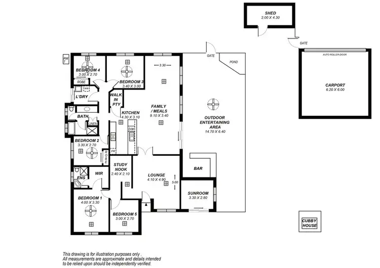 Floorplan of Homely house listing, 4 Martinique Drive, Seaford Rise SA 5169