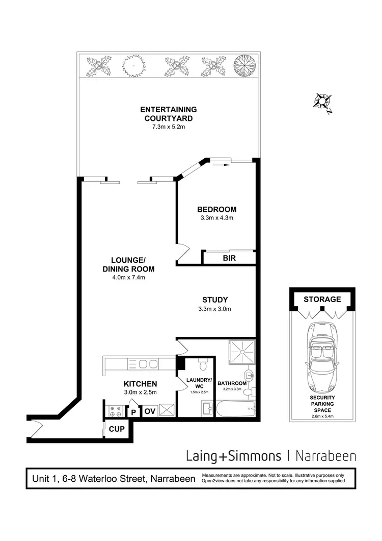 Floorplan of Homely apartment listing, 1/6-8 Waterloo Street, Narrabeen NSW 2101