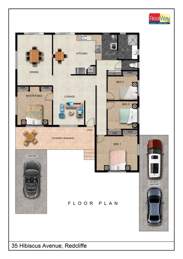 Floorplan of Homely house listing, 35 Hibiscus Avenue, Redcliffe QLD 4020