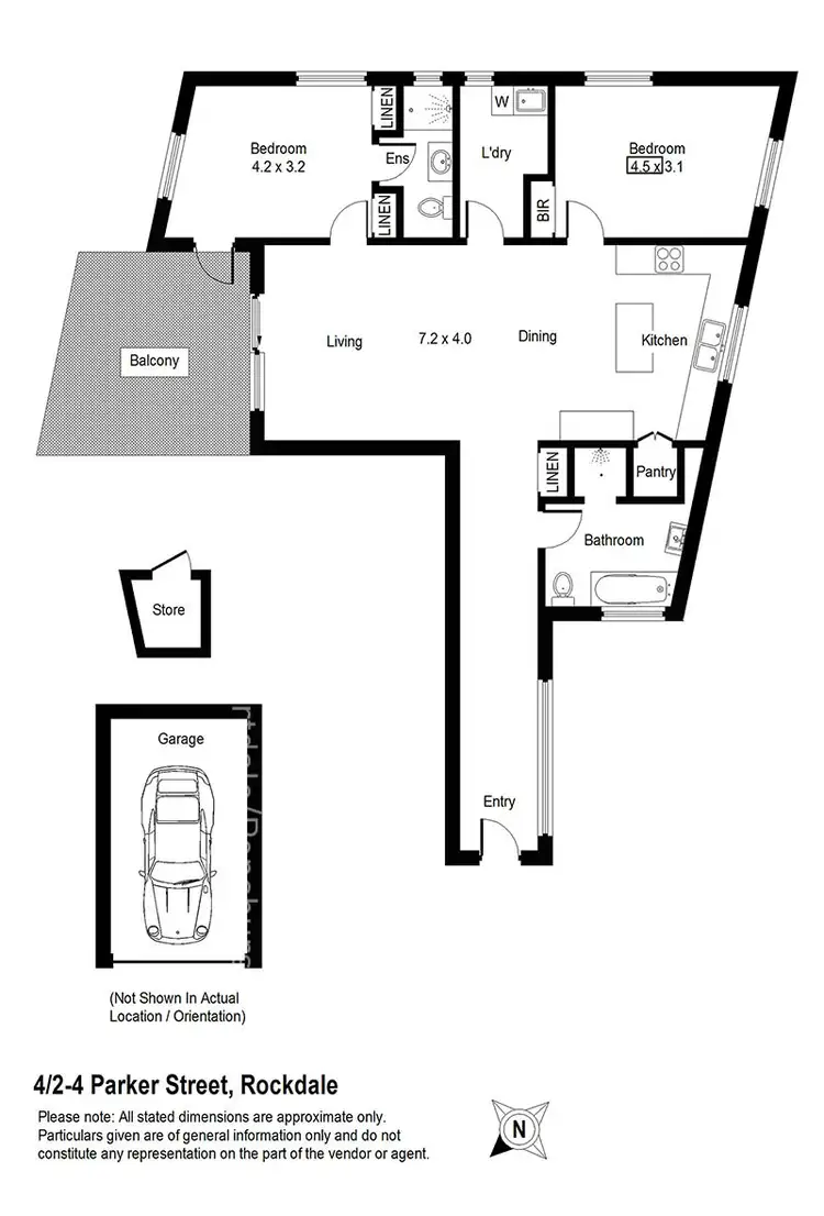 Floorplan of Homely apartment listing, 4/2-4 Parker Street, Rockdale NSW 2216