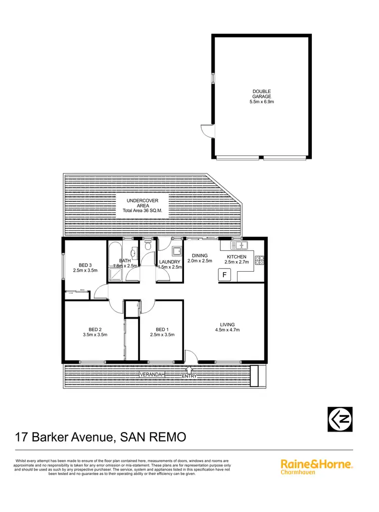 Floorplan of Homely house listing, 17 Barker Avenue, San Remo NSW 2262