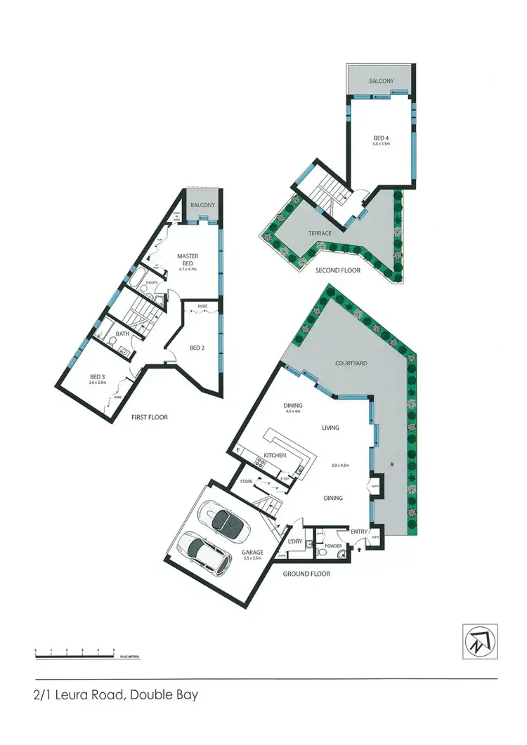 Floorplan of Homely apartment listing, 2/1 Leura Road, Double Bay NSW 2028