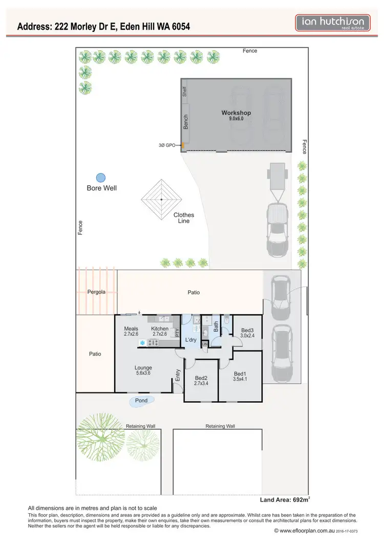 Floorplan of Homely house listing, 222 Morley Dr E, Eden Hill WA 6054