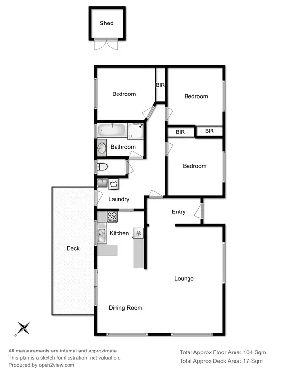 Floorplan of Homely house listing, 4 Guardian Court, Huntingfield TAS 7055