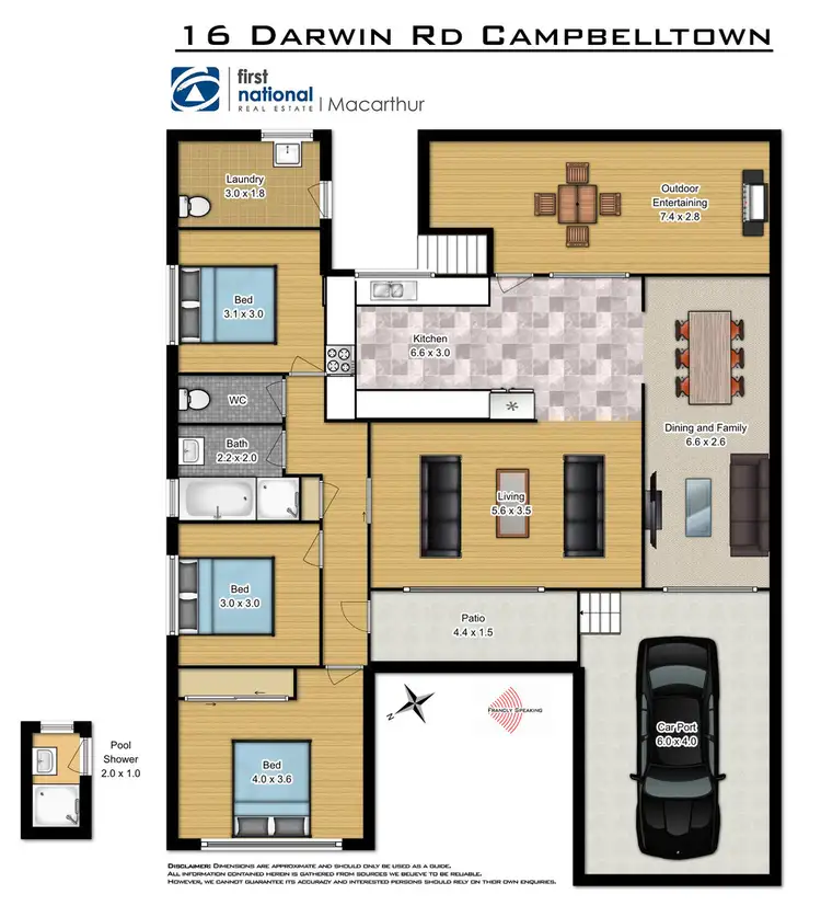 Floorplan of Homely house listing, 16 Darwin Road, Campbelltown NSW 2560