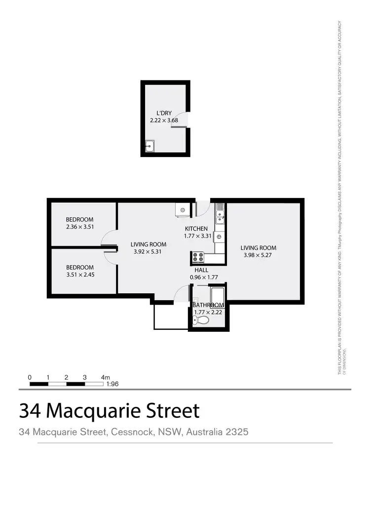 Floorplan of Homely house listing, 34 Macquarie Avenue, Cessnock NSW 2325