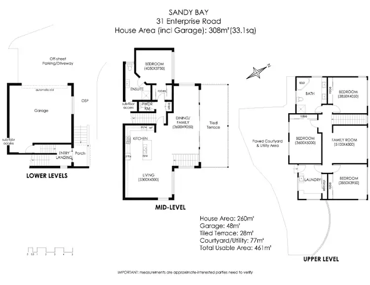 Floorplan of Homely house listing, 31 Enterprise Road, Sandy Bay TAS 7005