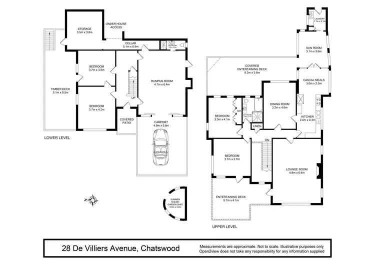 Floorplan of Homely house listing, 28 De Villiers Avenue, Chatswood NSW 2067
