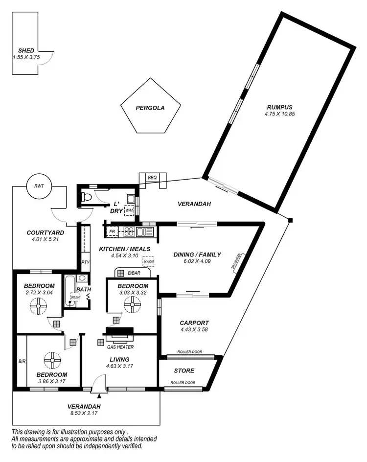 Floorplan of Homely house listing, 13 Alexander Grove, Woodville Gardens SA 5012