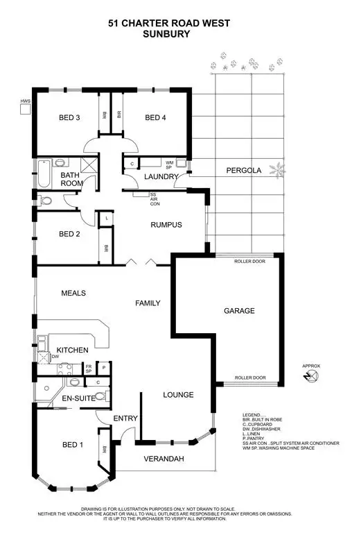 Floorplan of Homely house listing, 51 Charter Road East, Sunbury VIC 3429