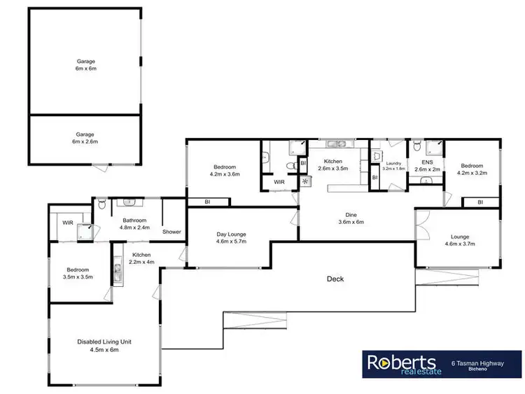Floorplan of Homely house listing, 6 Tasman Hwy, Bicheno TAS 7215