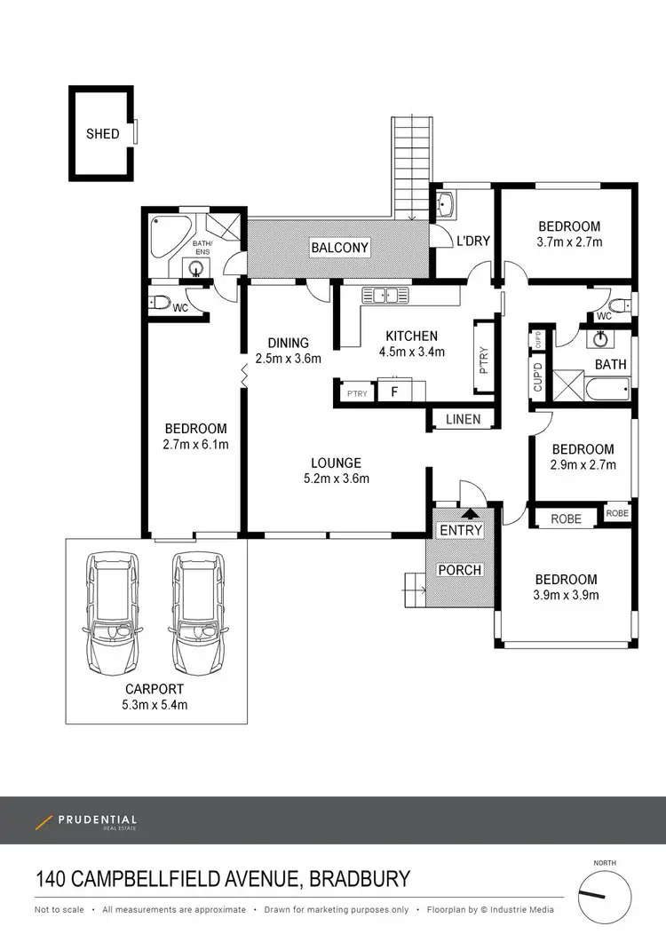 Floorplan of Homely house listing, 140 Campbellfield Avenue, Bradbury NSW 2560