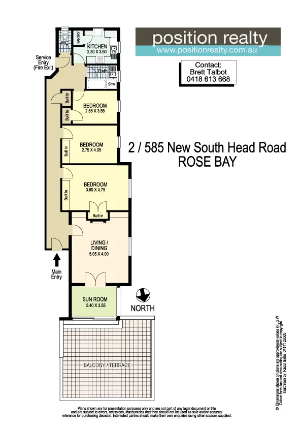 Floorplan of Homely apartment listing, 2/585 New South Head Road, Rose Bay NSW 2029