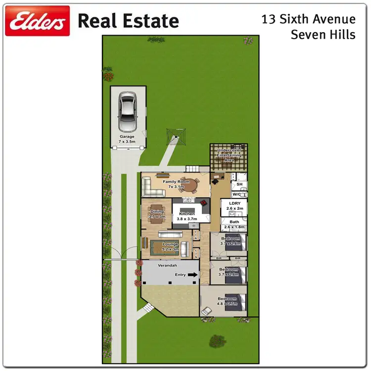 Floorplan of Homely house listing, 13 Sixth Avenue, Seven Hills NSW 2147