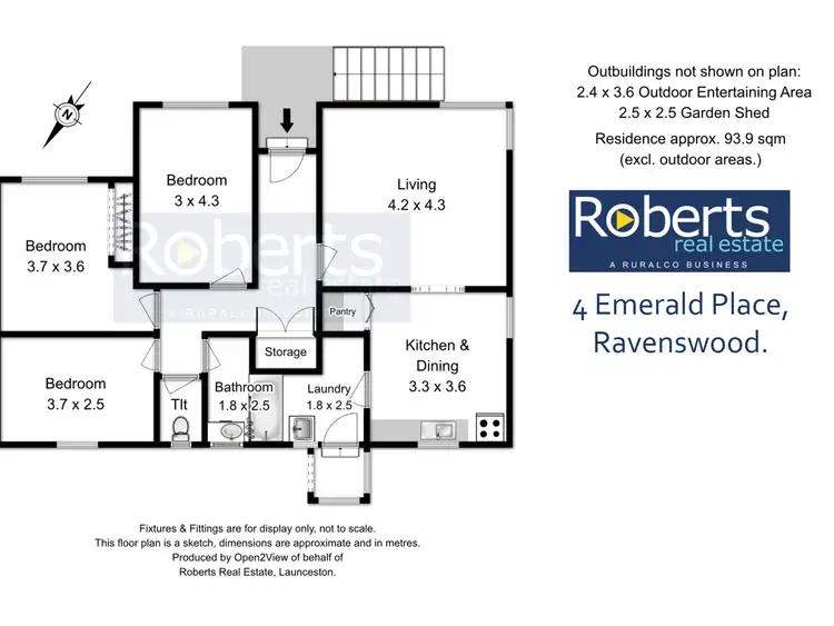 Floorplan of Homely house listing, 4 Emerald Place, Ravenswood TAS 7250