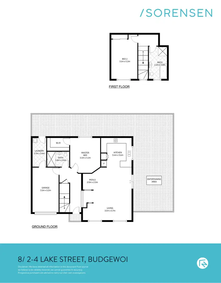 Floorplan of Homely townhouse listing, 8/2-4 Lake Street, Budgewoi NSW 2262