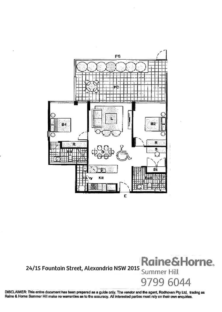Floorplan of Homely apartment listing, 24/15-17 Fountain Street, Alexandria NSW 2015