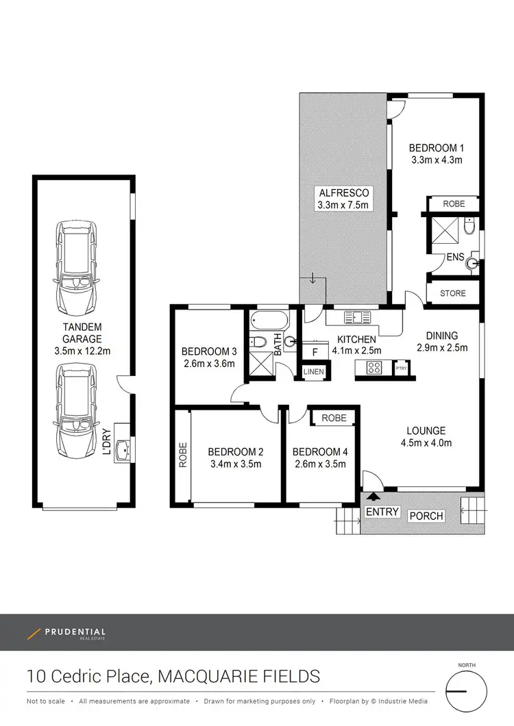 Floorplan of Homely house listing, 10 Cedric Street, Macquarie Fields NSW 2564