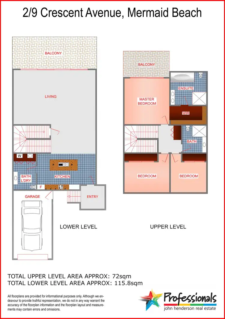Floorplan of Homely house listing, Villa @ 9 Crescent Avenue, Mermaid Beach QLD 4218
