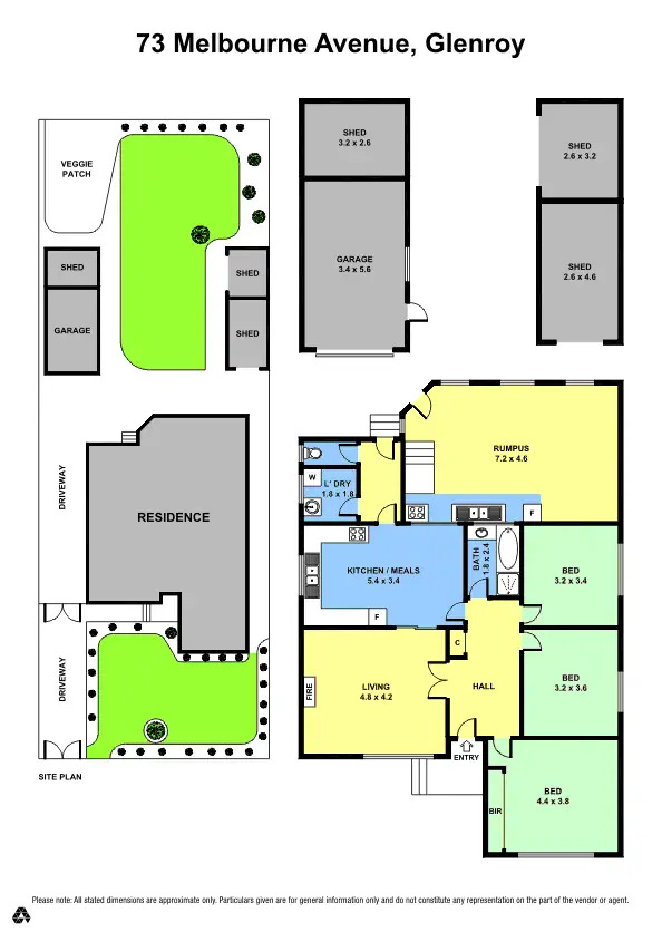 Floorplan of Homely house listing, 73 Melbourne Avenue, Glenroy VIC 3046