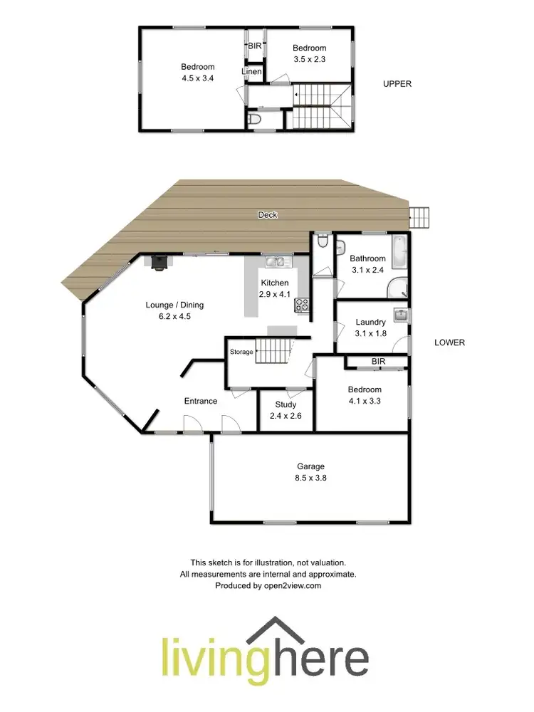 Floorplan of Homely house listing, 26 Leam Road, Hillwood TAS 7252