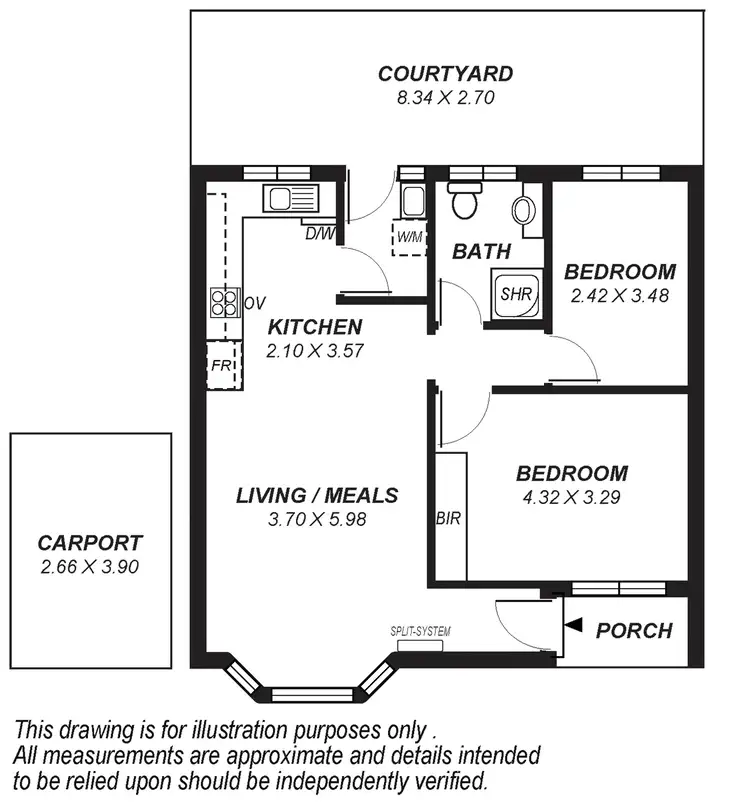 Floorplan of Homely unit listing, 2/2B Barnes Avenue, Magill SA 5072