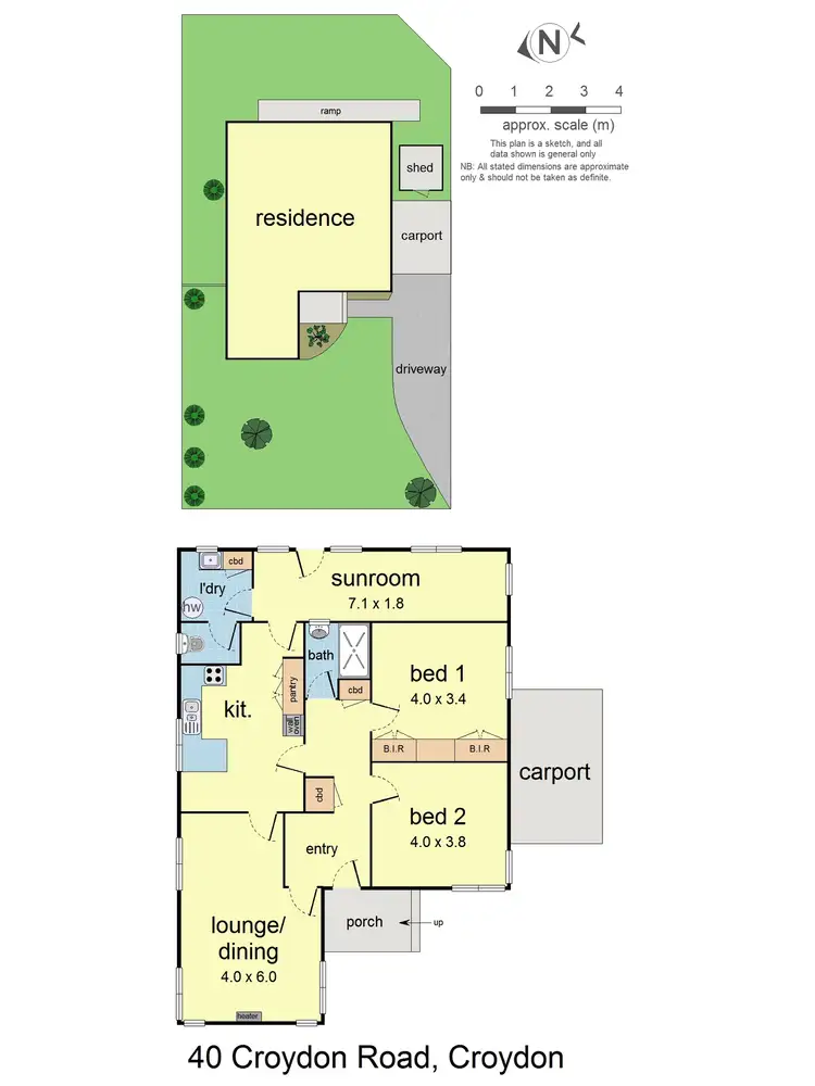 Floorplan of Homely house listing, 40 Croydon Road, Croydon VIC 3136