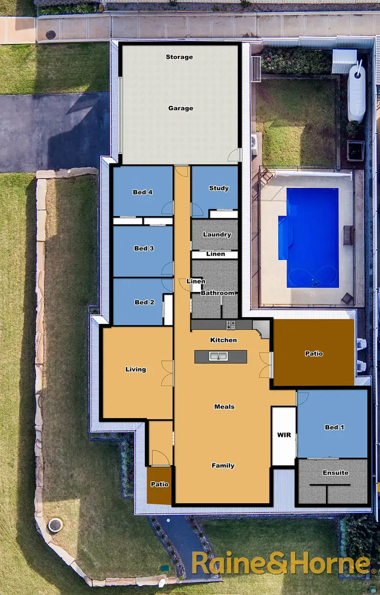 Floorplan of Homely house listing, 6 Champagne Drive, Dubbo NSW 2830