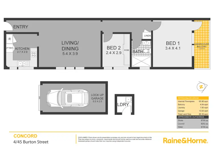 Floorplan of Homely apartment listing, 4/45 Burton Street, Concord NSW 2137