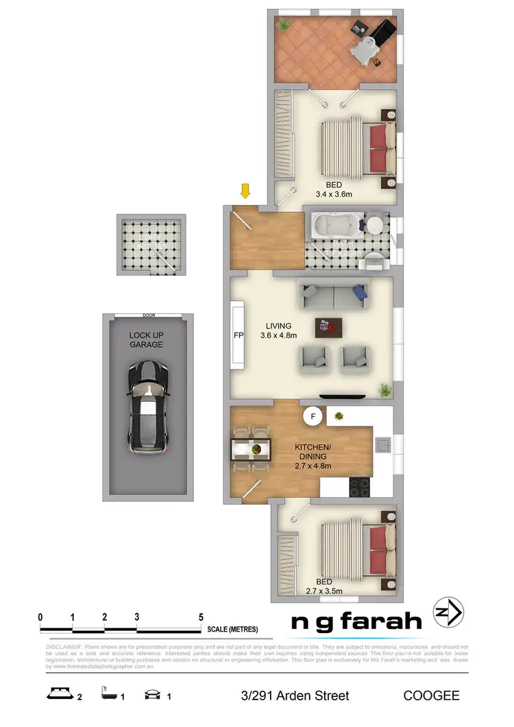 Floorplan of Homely apartment listing, 3/291 Arden Street, Coogee NSW 2034