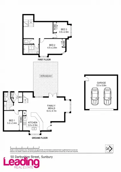 Floorplan of Homely townhouse listing, Unit 7/50 Darbyshire Street, Sunbury VIC 3429