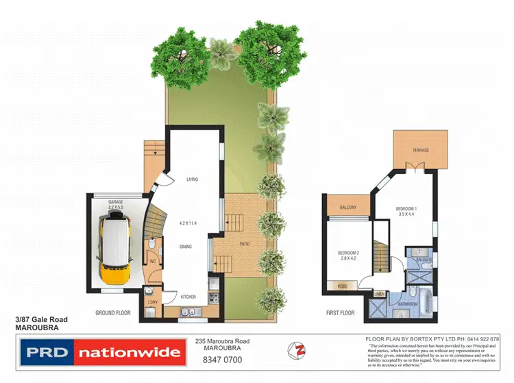 Floorplan of Homely townhouse listing, 3/87 Gale Road, Maroubra NSW 2035