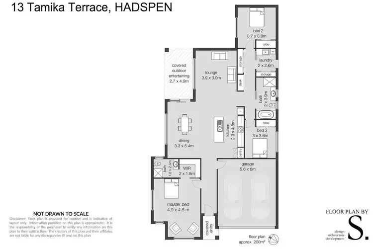 Floorplan of Homely house listing, 13 Tamika Terrace, Hadspen TAS 7290
