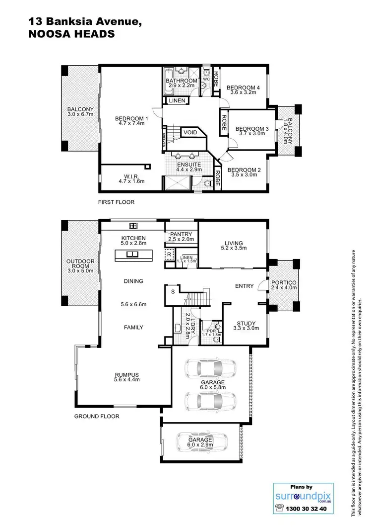 Floorplan of Homely house listing, 13 Banksia Avenue, Noosa Heads QLD 4567