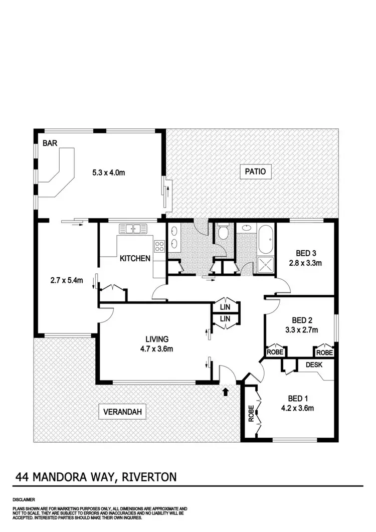 Floorplan of Homely house listing, 44 Mandora Way, Riverton WA 6148
