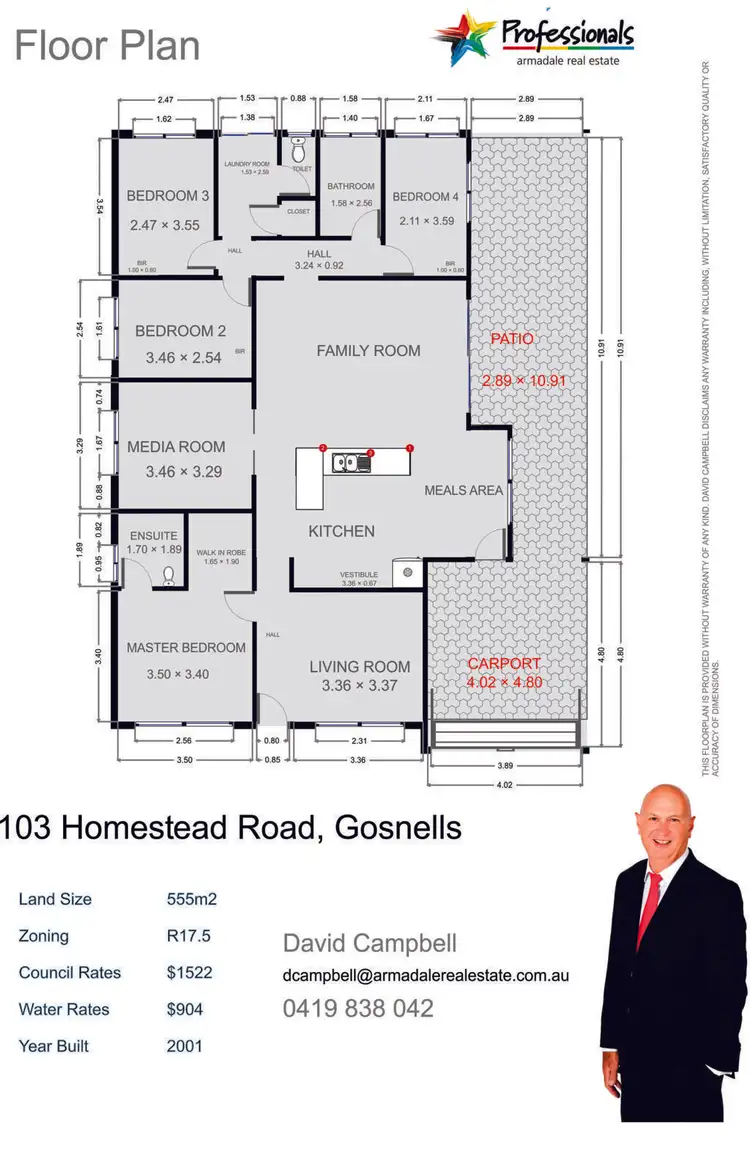 Floorplan of Homely house listing, 103 Homestead Road, Gosnells WA 6110
