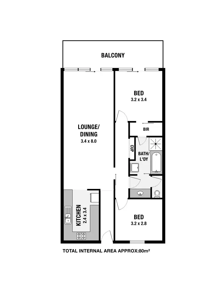 Floorplan of Homely apartment listing, 9/21-25 GOODALL PDE, Mawson Lakes SA 5095