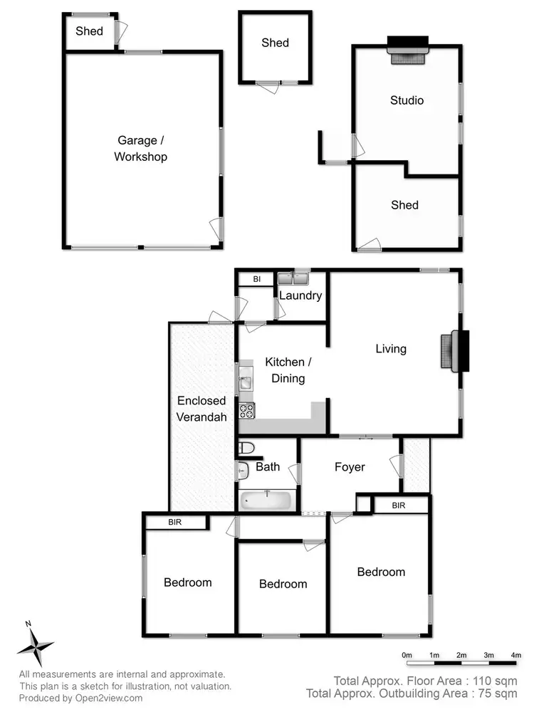 Floorplan of Homely house listing, 3 Powell Road, Blackmans Bay TAS 7052