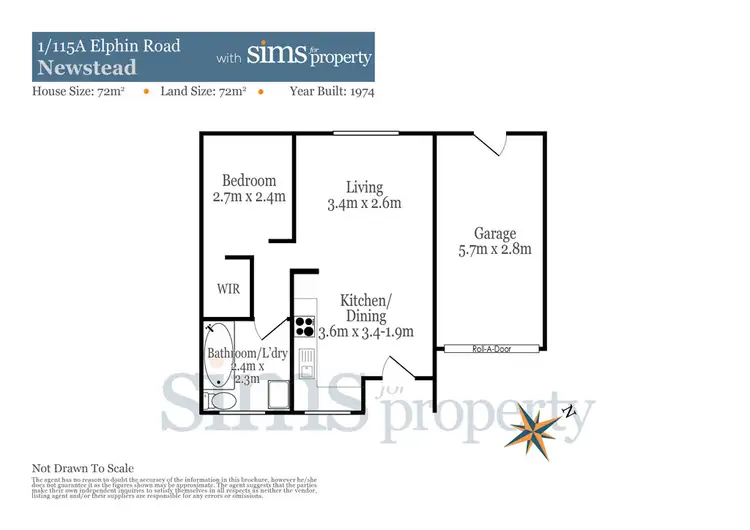 Floorplan of Homely house listing, 1/115a Elphin Road, Newstead TAS 7250