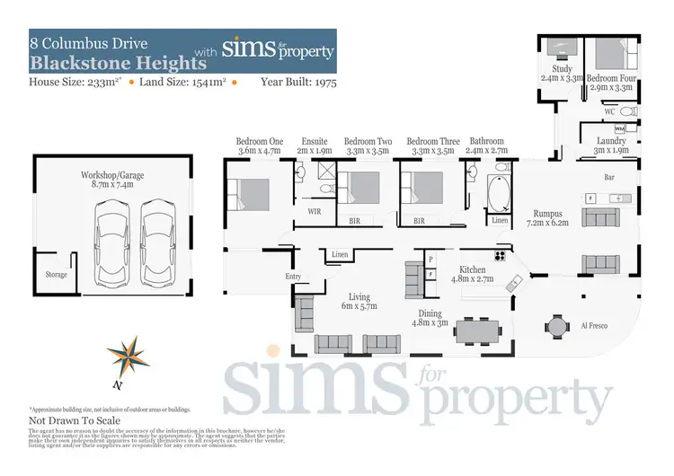 Floorplan of Homely house listing, 8 Columbus Drive, Blackstone Heights TAS 7250