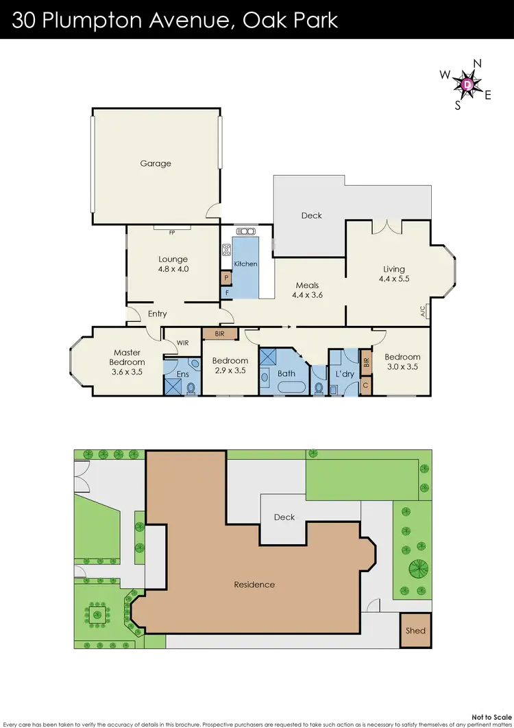 Floorplan of Homely house listing, 30 Plumpton Avenue, Oak Park VIC 3046