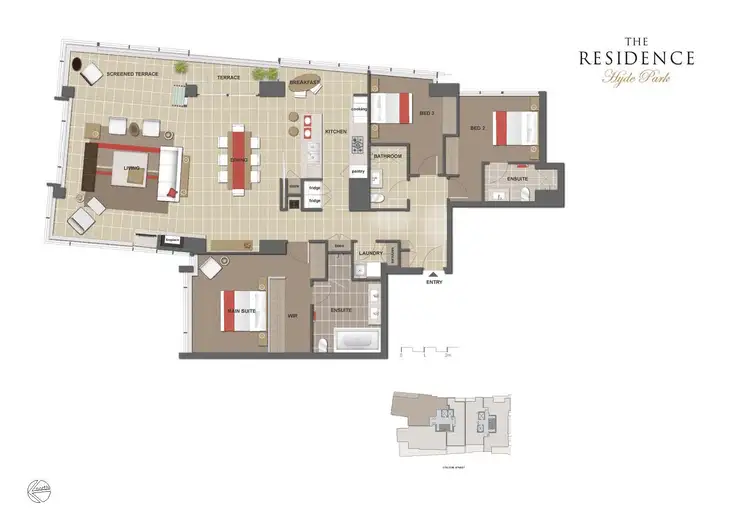 Floorplan of Homely apartment listing, 45/18 College Street, Darlinghurst NSW 2010