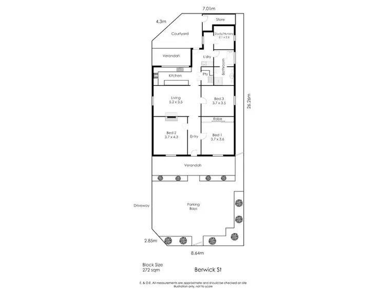 Floorplan of Homely house listing, 61A Berwick Street, Victoria Park WA 6100