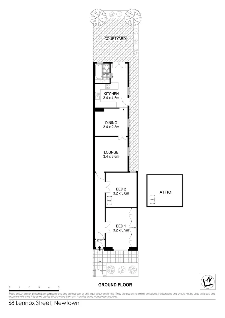 Floorplan of Homely house listing, 68 Lennox Street, Newtown NSW 2042
