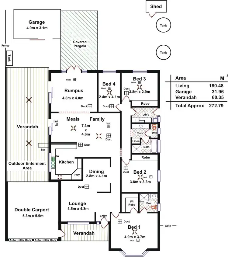Floorplan of Homely house listing, 14 Vine Parade, Munno Para West SA 5115
