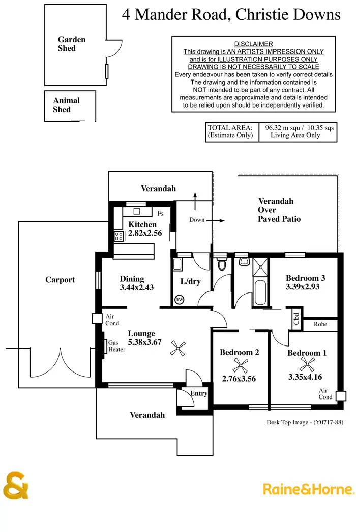 Floorplan of Homely house listing, 4 Mander Road, Christie Downs SA 5164