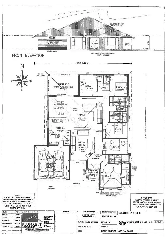 Floorplan of Homely house listing, 10 Kingfisher Drive, Collie WA 6225