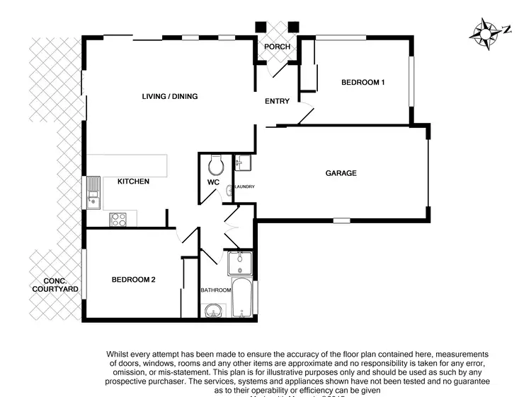 Floorplan of Homely unit listing, 1/6 Glen St, Moorooka QLD 4105
