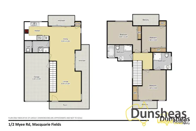 Floorplan of Homely house listing, 1/2 Myee Road, Macquarie Fields NSW 2564