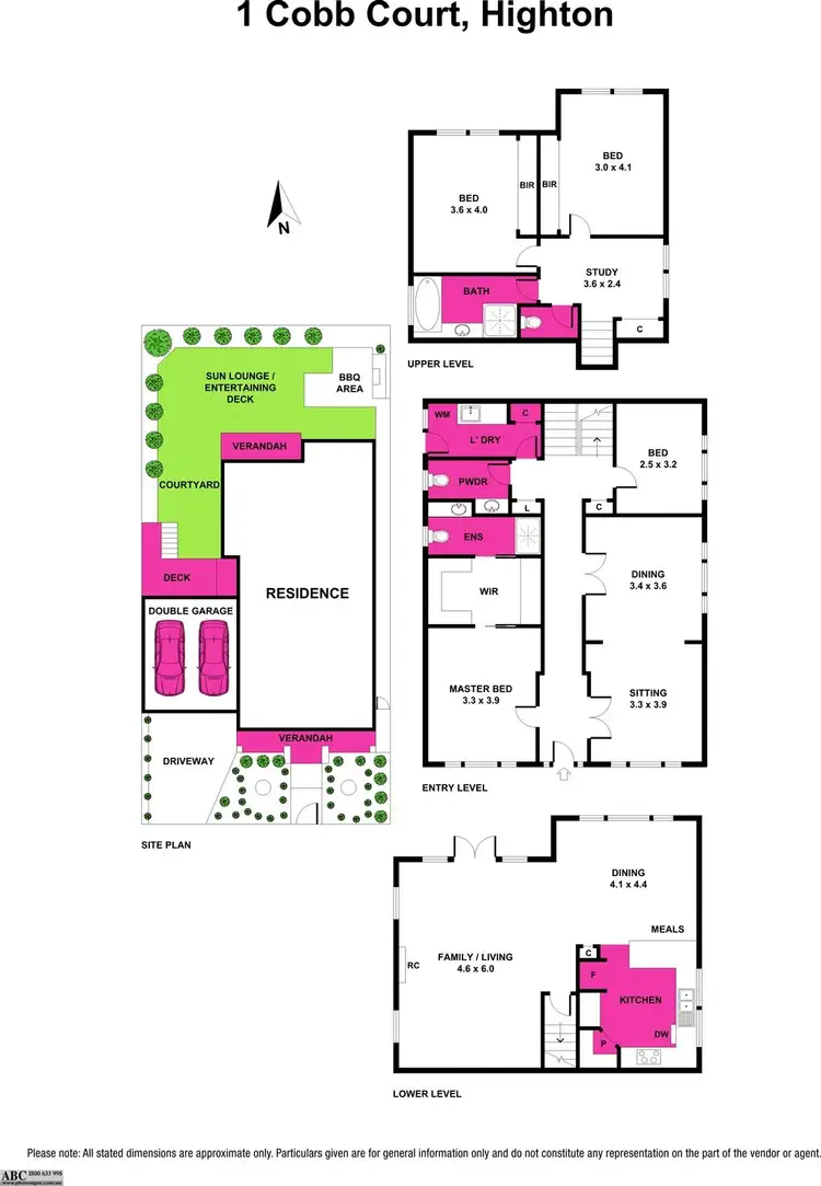 Floorplan of Homely house listing, 1 Cobb Court, Highton VIC 3216